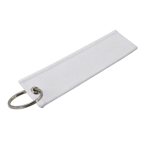 10pcs/lot diy Sublimation Blank keychain fabric car Key Rings blank Key Chain for Heat Press rectangle shape