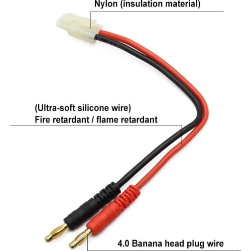 200pcs/Lot Tamiya Plug To 4.0 Banana Plug With High Temperature Silicone Wire 14AWG Cable 15cm Lenght Power Extension CordsSolar