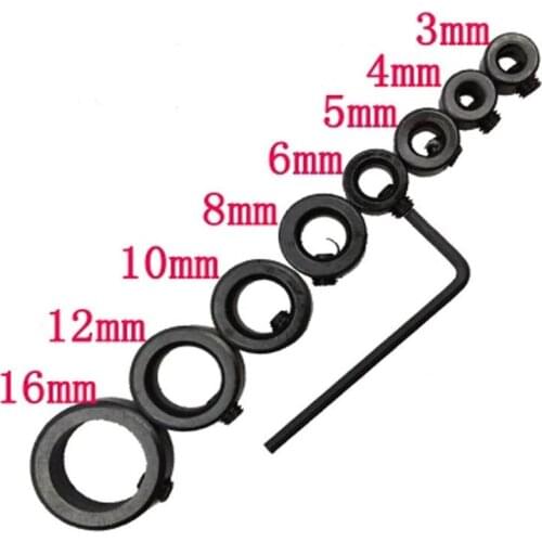 3 - 16 MM Bit Limit Ring Woodworking Bit Log Tenon With Clamp Positioning Depth Gauge To Send Small Wrench