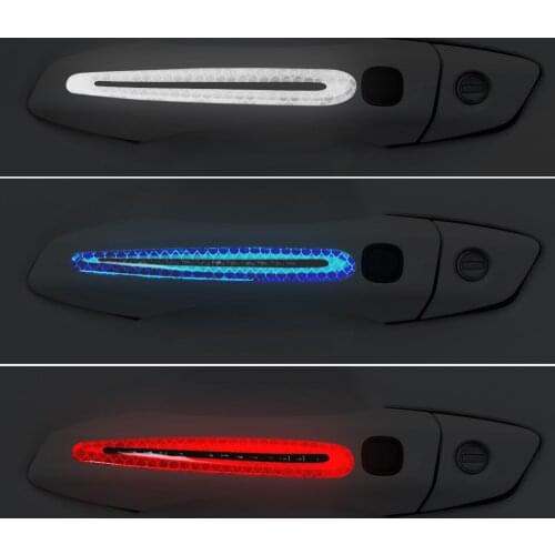 4pcs Car Accessories Door handle Sticker for Volkswagen Vw Jetta Golf Passat B5 B6 Beetle Polo Bora Caddy MK5 Skoda