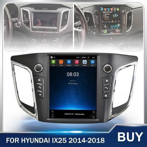 10.4 Inch Android Car Radio GPS Navigation for Hyundai IX25 2014 2015 2016 2017 2018 Stereo Multimedia Player Vertical Screen