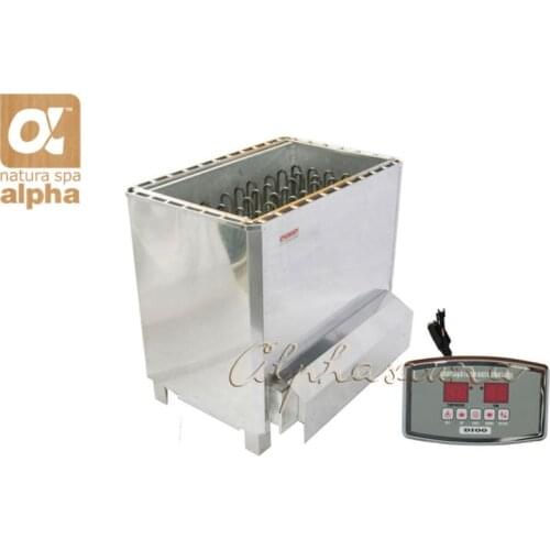 Free shipping 10.5KW380-415V Dry sauna heater with ST-135T Outer digital Controller, with CE, time and temperature seting