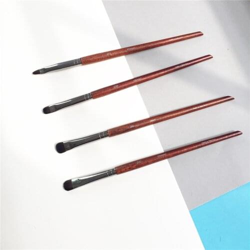 Wood Eye Shadow Makeup Brushes Synthetic Precision Smudger Shader Eye Liner Shading Blending Brush 202/208/210/220