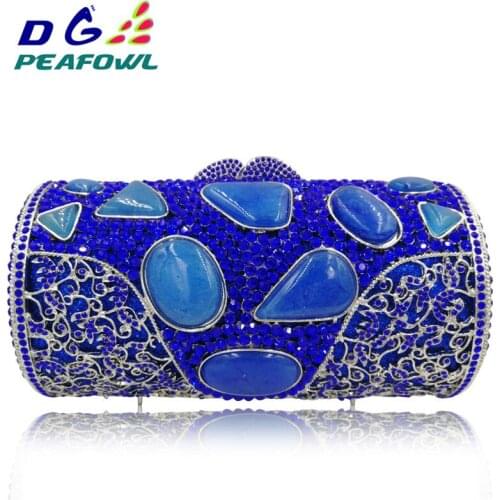 DG PEAFOWL Women's Blue Clutches