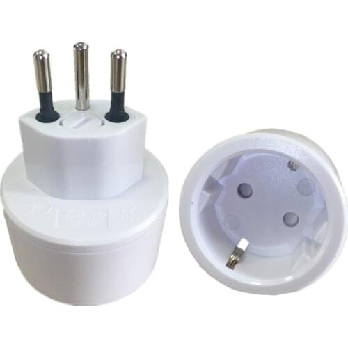 EU DE Germany socket 3 pin Swiss plugs adaptor Embedded Swiss adapter converter plug Swiss plugs turn to French plugs
