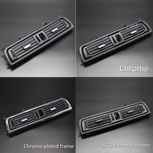 Chrome Car Center A/C Air Conditioning Air Vent Outlet Panel Grille Cover Auto Accessories For BMW 5 Series F10 523 525 535