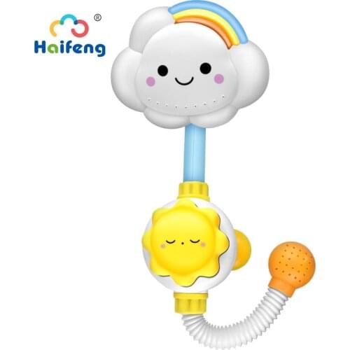 Bath Toys In Bathroom Cloud Sun Faucet Shower Funny Cute Water Summer Toy Gift For Kids Baby 3 Years Old