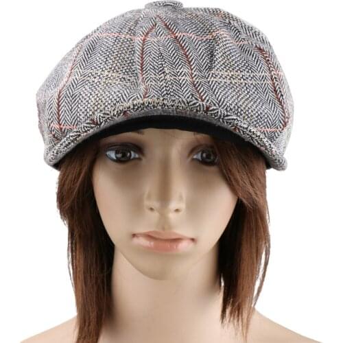 Mens Womens Retro Baker Boy Hat Newsboy Tweed Country Golf Beret Cap