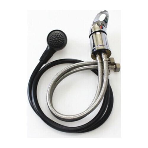 Shampoo bed sink faucet brass chrome basin faucet+ABS plastic hand shower,salon punch bed mixing valve,taps