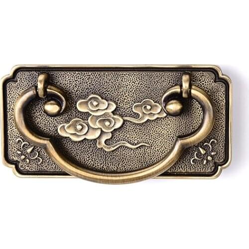 HJY Kitchen Cabinet Handles Bronze Wardrobe Cupboard Pull Knobs Vintage Retro Zinc Alloy Drawer Closet Door Handle Hardware B010