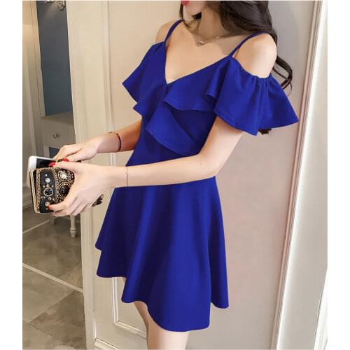 ENLU Elegant Women Dress summer Applique Contrast Mesh Lantern Short sleeve Form Fitting Solid Dress Tight Slim Party Dress