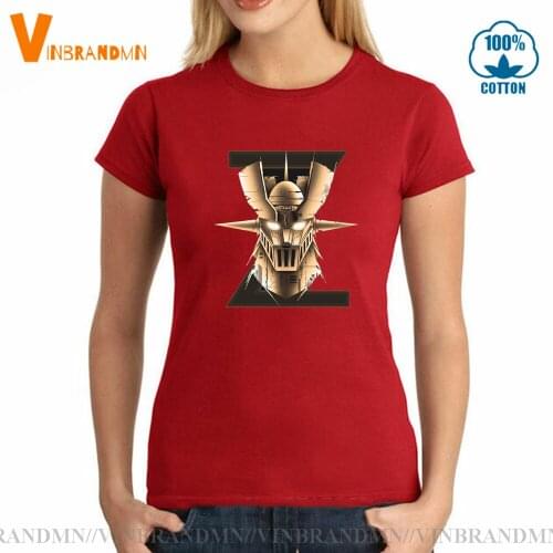 Majinga zetto T-shirts Female Japan manga tshirt Super UFO robot Tee shirt Great Anime Gold Limited Edition Mazinger Z T shirt