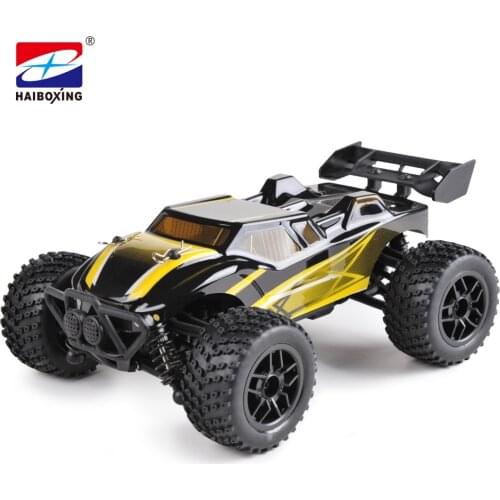 HAIBOXING RC Car 2128 4WD 2.4Ghz 1:24 Scale High Speed 28km/h Gun controller Remote Control Car Off-road Truggy model stickers