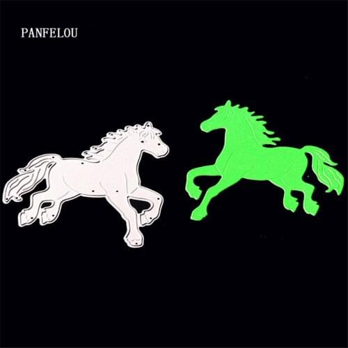 PANFELOU Metal craft horse shape paper die cutting dies for Scrapbooking/DIY Easter wedding Easter cards
