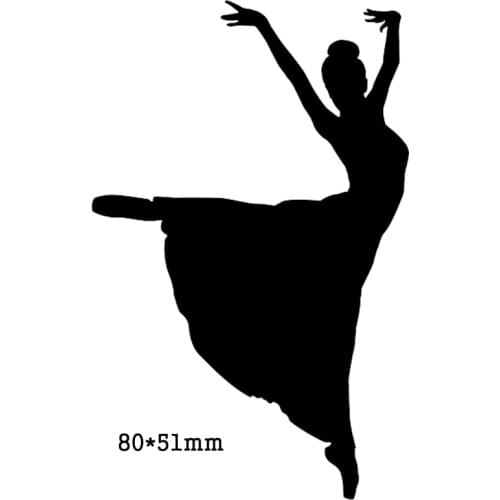 Metal Steel Cutting Dies Girl Dancing 2020 New Craft Die Cuts Stencil For DIY Scrapbooking Paper/photo Cards Embossing Dies