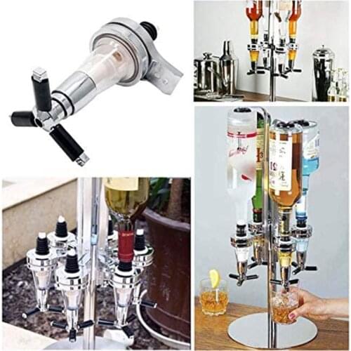 Drink Liquor Dispenser Stand Drinks Spirits Party Bar Stainless Steel Wall Mount Alcohol Racks Dispenser Kitchen Bar accessories