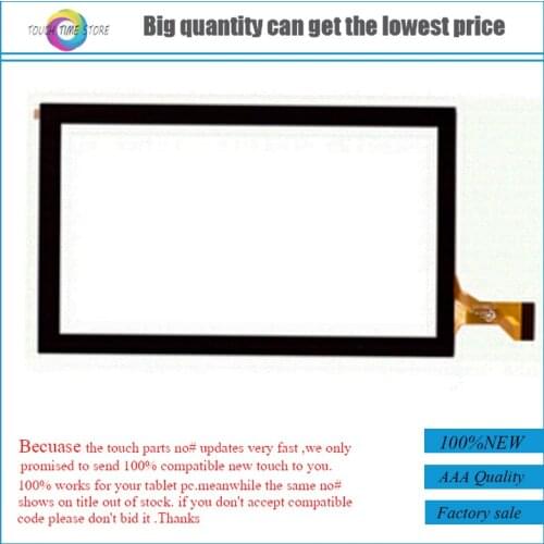Black New Capacitive touch screen panel Digitizer Glass Sensor replacement For 7" BQ 7051G Tablet FreeShipping
