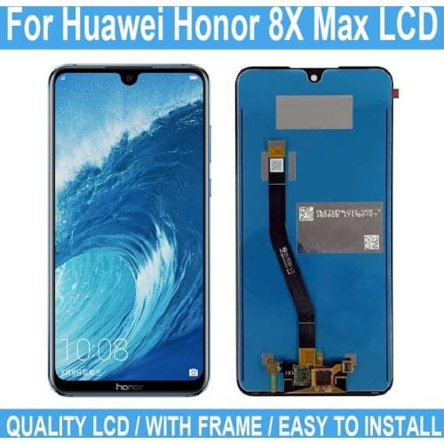 7.12" New LCD Display For Huawei Honor 8X Max Touch Screen Display For Honor ARE-AL00 -L22HN AL10 Digitizer Assembly With Frame