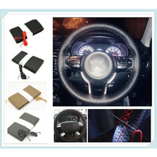 Car steering wheel cover / diameter 36cm 38cm 40cm for Porsche 918 Cayman Boxster 919 718 GT3