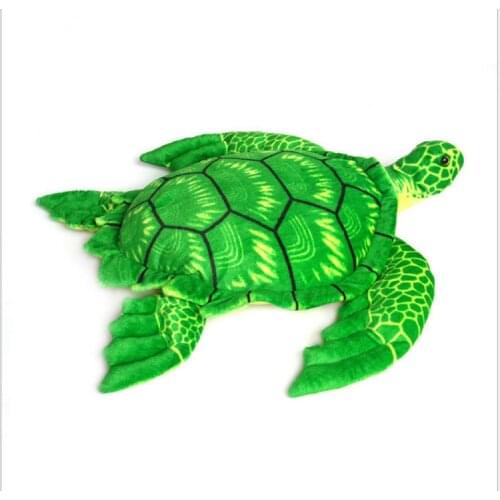 Large Size Realistic Turtle Plush Dolls Children Animals Stuffed Plush Toys Marine Organism Plush Pillow Marine Museum Souvenirs