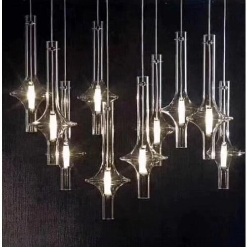 Nordic Postmodern Creative Glass Chandelier Simple Restaurant Kitchen Balcony Corridor Bedroom Bedside Personalized Pendent Lamp