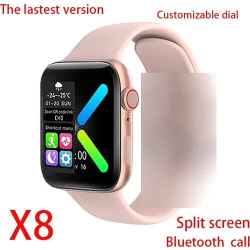 2021 X8 VIP Smartwatch Original Men Women Bluetooth Call Full Touch Heart Rate Monitor Waterproof Sport Smart Watch 44mm