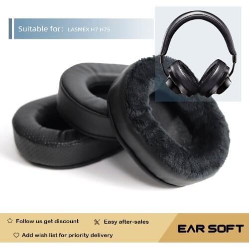 Earsoft Replacement Ear Pads Cushions for LASMEX H7 H75 Headphones Earphones Earmuff Case Sleeve Accessories