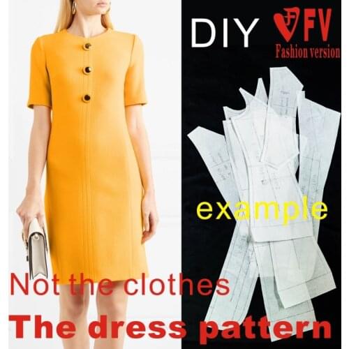 Pattern Making Womens Skirt Pattern Slim Dress Sewing Drawing BLQ-369