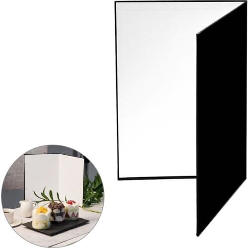 A3 Size Double-sided Thickened Photography Cardboard Paperboard Black White Silver Folding Reflector Reflective Board for Camera