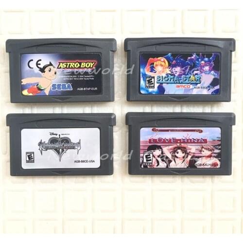 Astro Boy Sigma Star Saga Kingdom Hearts 0097 - Love Hina Video Game for 32 Bit Handheld Player Cartridge Console Card