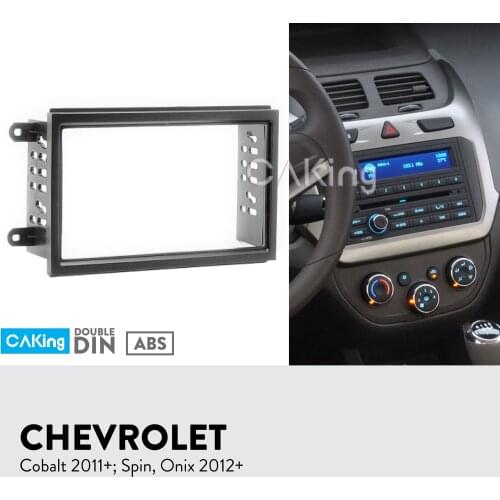 Car Fascia Radio Panel for CHEVROLET Cobalt 2011+; Spin, Onix 2012+ (Left Wheel) Dash Kit Install Facia Plate Adapter Bezel Trim