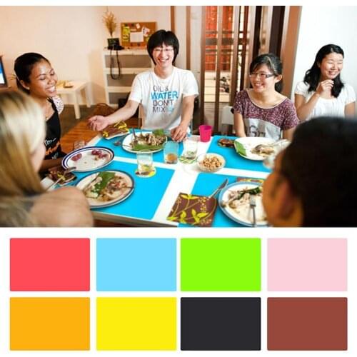 Large 40x60cm Silicone Baking Non-slip Table Mat Dish Bowl Placemat Heat Resistant Pad For Laptop kitchen Accessories Placemat