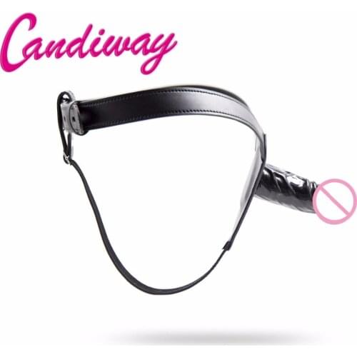 Bondage cock Leather Sex Toys Pants Dildo Strap Penis Plug For Woman lesbian gay Underwear Panties Chastity Belt Sex Products