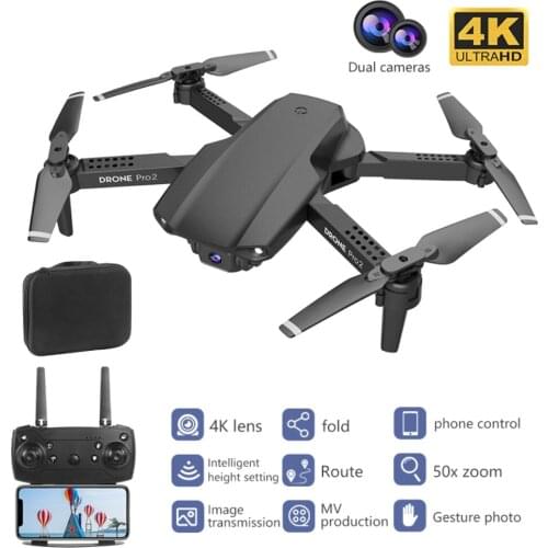 UAV with 4K ultra-high-definition camera, Drone WiFi FPV foldable Quadcopter toy remote control helicopter