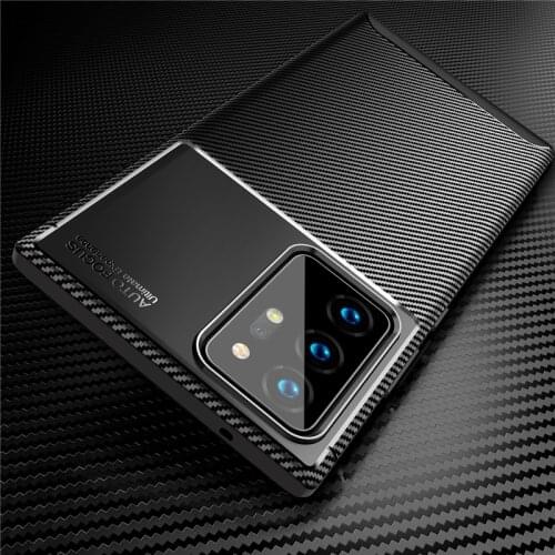 For Samsung Galaxy Note 20 Ultra Case Silicone Slim Carbon Fiber Anti-knock Case For Samsung Galaxy Note 20 Ultra 5G Cover 6.9"