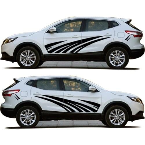 For Nissan Qashqai Car Styling Car Exterior Stickers Car Scratches Cover Creative DIY Car Body Decal PVC 2Pcs