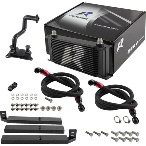13 Rows AN8 Oil Cooler +AN8 Oil Lines Kit Fits VW Golf MK7 GTI Engine EA-888 III