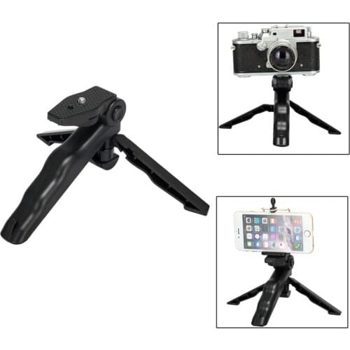 Mini Tripod Table Stand w/ Tilt Head Foldable Handheld Grip with 1/4" Screw for GoPro Xiao mi Yi Sj5000 Sport Camera Camcorder