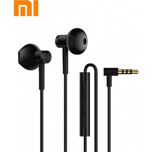 Xiaomi Mi 9 Hybrid DC Seo In-Ear Earphone 3.5mm Earphone With Mic Wire Control Dual Driver For Mi 10 Lite Note 10 Redmi Note 9s
