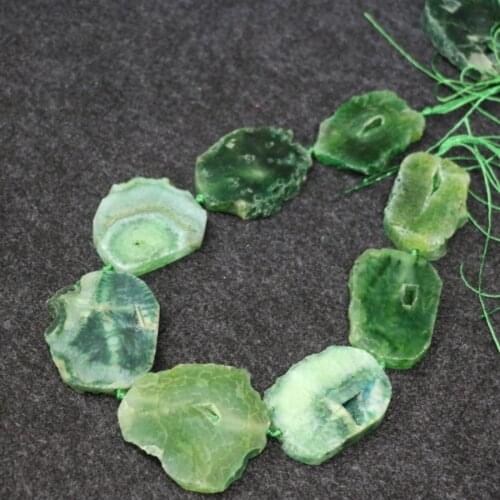 New Druzy Drusy Stone Neclace, 2017 Freeship Green Gems Stone Beads Necklace Pendant Valentines Day Gifts Crystal Beads