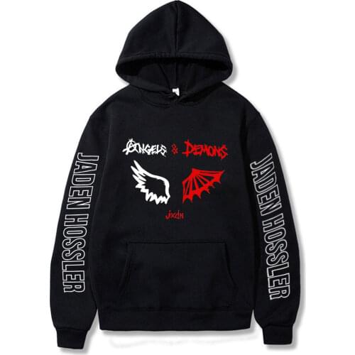 2020 New JADEN HOSSLER Angels & Demons By Jxdn Wing 2D Print Hooded Sweatshirt Women/Men Clothes Casual Hoodie Sweatshirt
