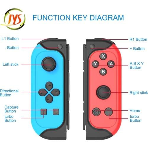 NEW Game Switch Bluetooth Wireless Controller Left + Right Game For Nintend Switch NS Joy Game Con Handle Grip For Switch