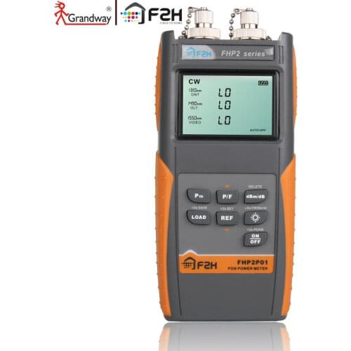 [ Grandway Original ] F2H FHP2P01 PON Optical Power Meter for EPON GPON xPON, OLT-ONU 1310/ 1490/ 1550nm, With SC/FC adapters