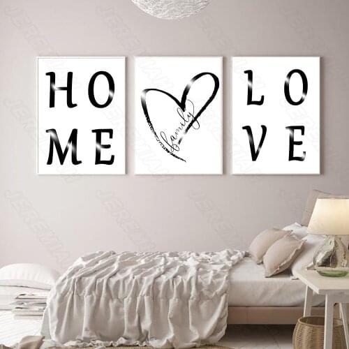 The Meaning of Love English Alphabet Poster Nordic Style Wall Art Canvas Print Painting Modern Living Room Decoration
