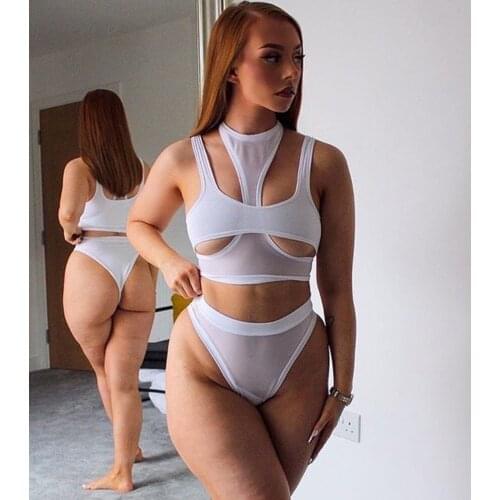 Sexy Hollow Out Crop Top Woman Backless Corset Vest Slim White Casual Sleeveless Tanks Party Clubwear Female Tee Shirt Outfits