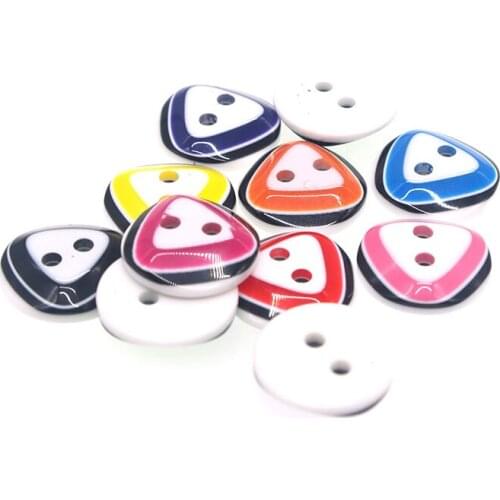 SHINE Brand 50PCs Resin Sewing Button Scrapbooking Round Mixed 2 Holes Costura Botones bottoni botoes JS9016 12.5mm