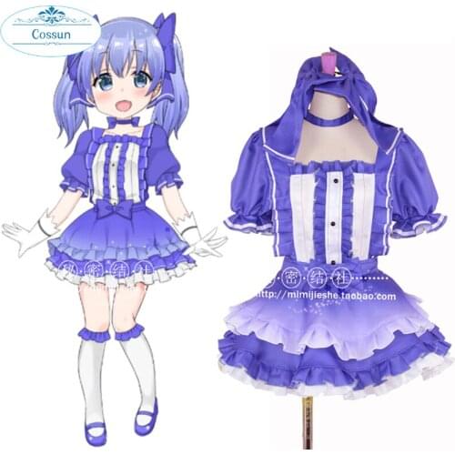 Vtuber Hololive Yuuki Chihiro Lovely Lolita Dress Uniform Cosplay Costume Halloween Carnival Party Outfit Women 2021 NEW