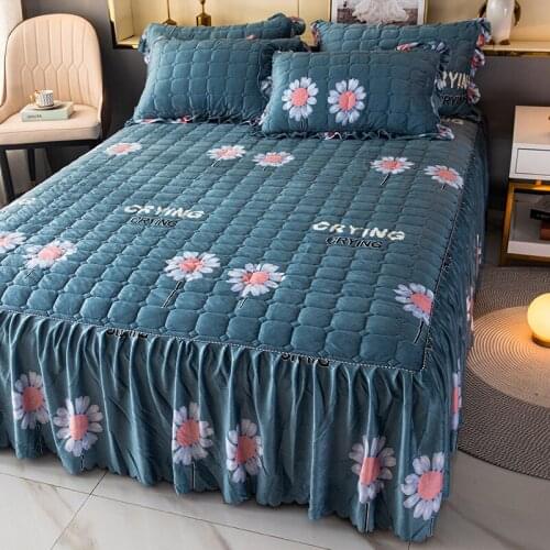 Winter Thick Warm Quilted Bedspread Mattress Protection Cover Bed Cushion Cover Mattress Cover For Mattress Thick Soft Pad LD378