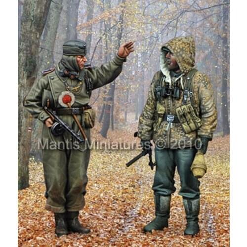 1/35 This way! Resin kit soldiers GK Modern Military theme Scene combination Uncoated No colour