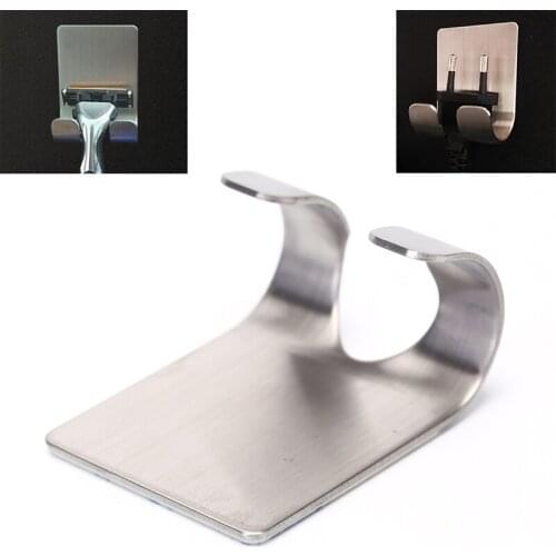 1PC Shaver Shelf Stainless Steel Razor Holder Razor Rack Bathroom Razor Hook